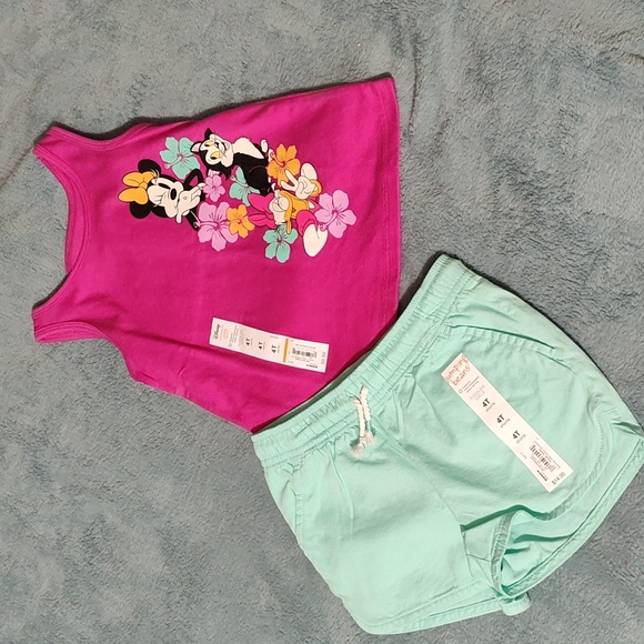 Disney Jumping Beans Other - 4t Girls 2pc shorts outfit
